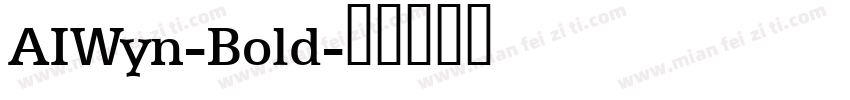 AIWyn-Bold字体转换