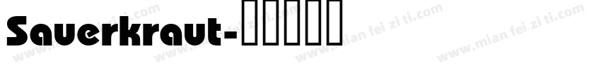Sauerkraut字体转换