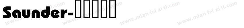 Saunder字体转换