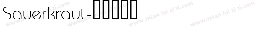 Sauerkraut字体转换