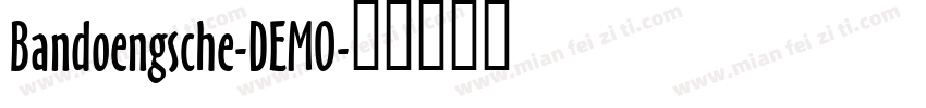 Bandoengsche-DEMO字体转换