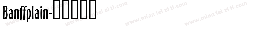 Banffplain字体转换