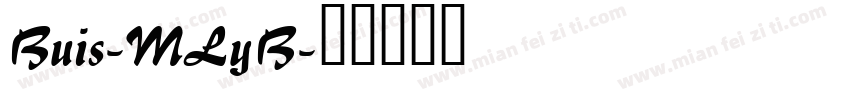 Buis-MLyB字体转换