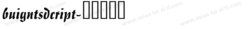 buigntsdcript字体转换