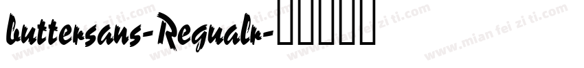 buttersans-Regualr字体转换