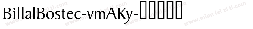 BillalBostec-vmAKy字体转换