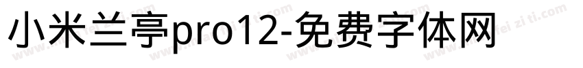 小米兰亭pro12字体转换