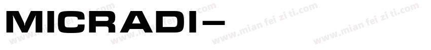 MicraDi字体转换