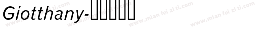 Giotthany字体转换