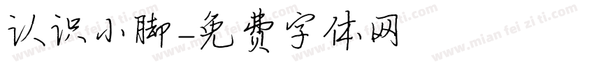 认识小脚字体转换
