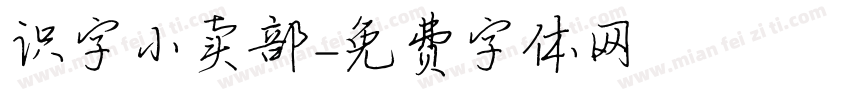 识字小卖部字体转换
