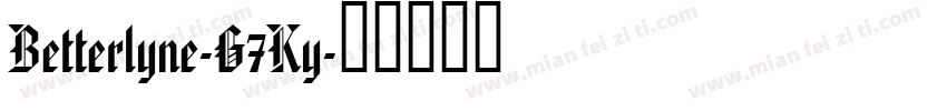 Betterlyne-G7Ky字体转换