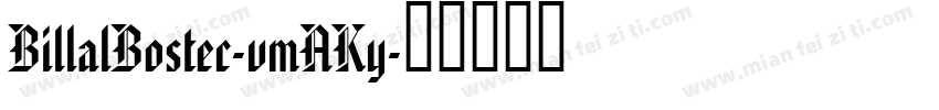 BillalBostec-vmAKy字体转换