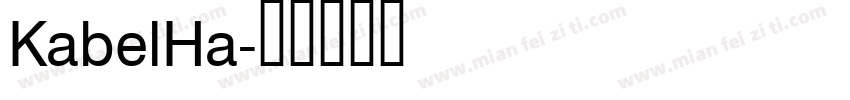 KabelHa字体转换