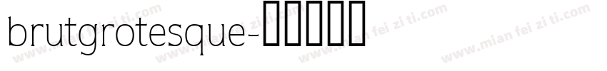 brutgrotesque字体转换