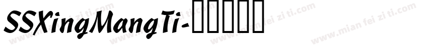 SSXingMangTi字体转换