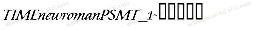 TIMEnewromanPSMT_1字体转换