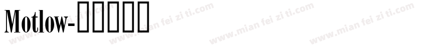 Motlow字体转换