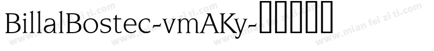 BillalBostec-vmAKy字体转换