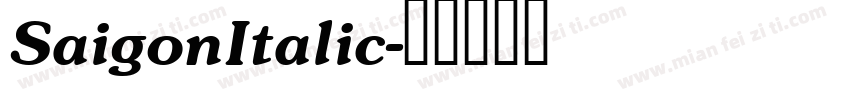 SaigonItalic字体转换