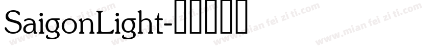 SaigonLight字体转换