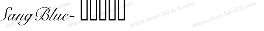 SangBlue字体转换