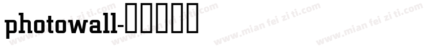 photowall字体转换