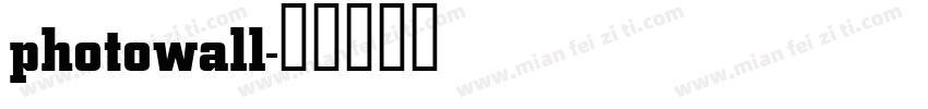 photowall字体转换