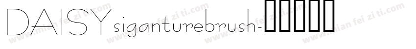 DAISYsiganturebrush字体转换
