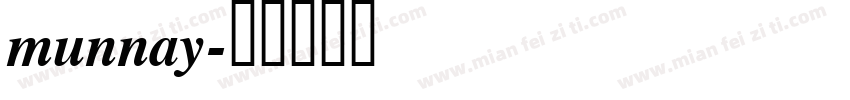 munnay字体转换