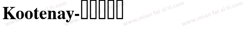 Kootenay字体转换