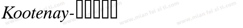 Kootenay字体转换