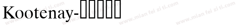 Kootenay字体转换