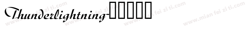 Thunderlightning字体转换