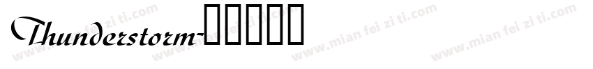Thunderstorm字体转换
