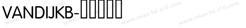 VANDIJKB字体转换