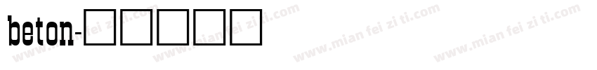beton字体转换