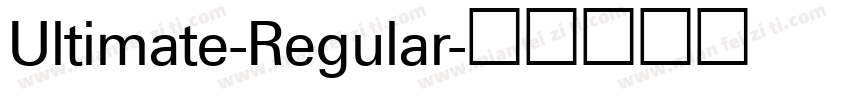 Ultimate-Regular字体转换