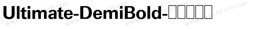 Ultimate-DemiBold字体转换