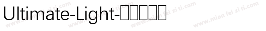 Ultimate-Light字体转换