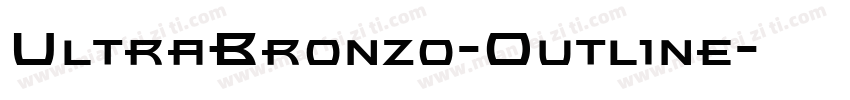 UltraBronzo-Outline字体转换