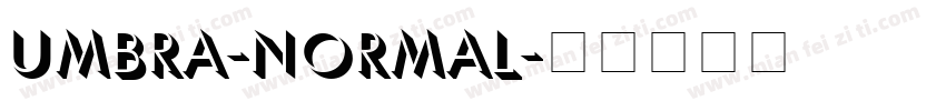 Umbra-Normal字体转换