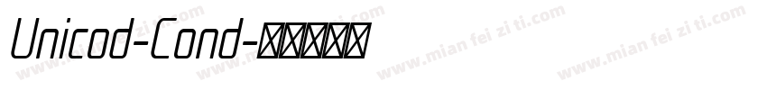 Unicod-Cond字体转换