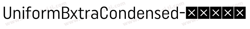 UniformBxtraCondensed字体转换