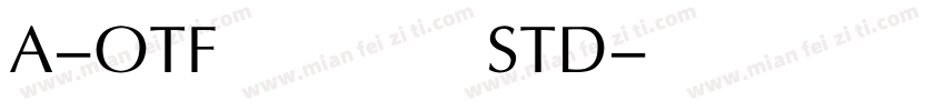 A-OTF欧体楷书STD字体转换
