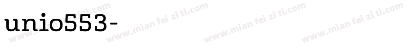 unio553字体转换