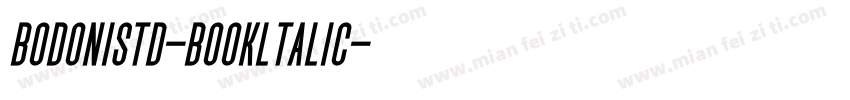Bodonistd-Bookltalic字体转换