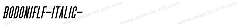 bodoniflf-italic字体转换