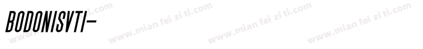 bodonisvti字体转换
