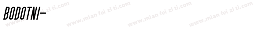 bodotni字体转换